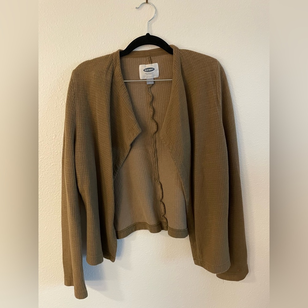 Old Navy green cardigan